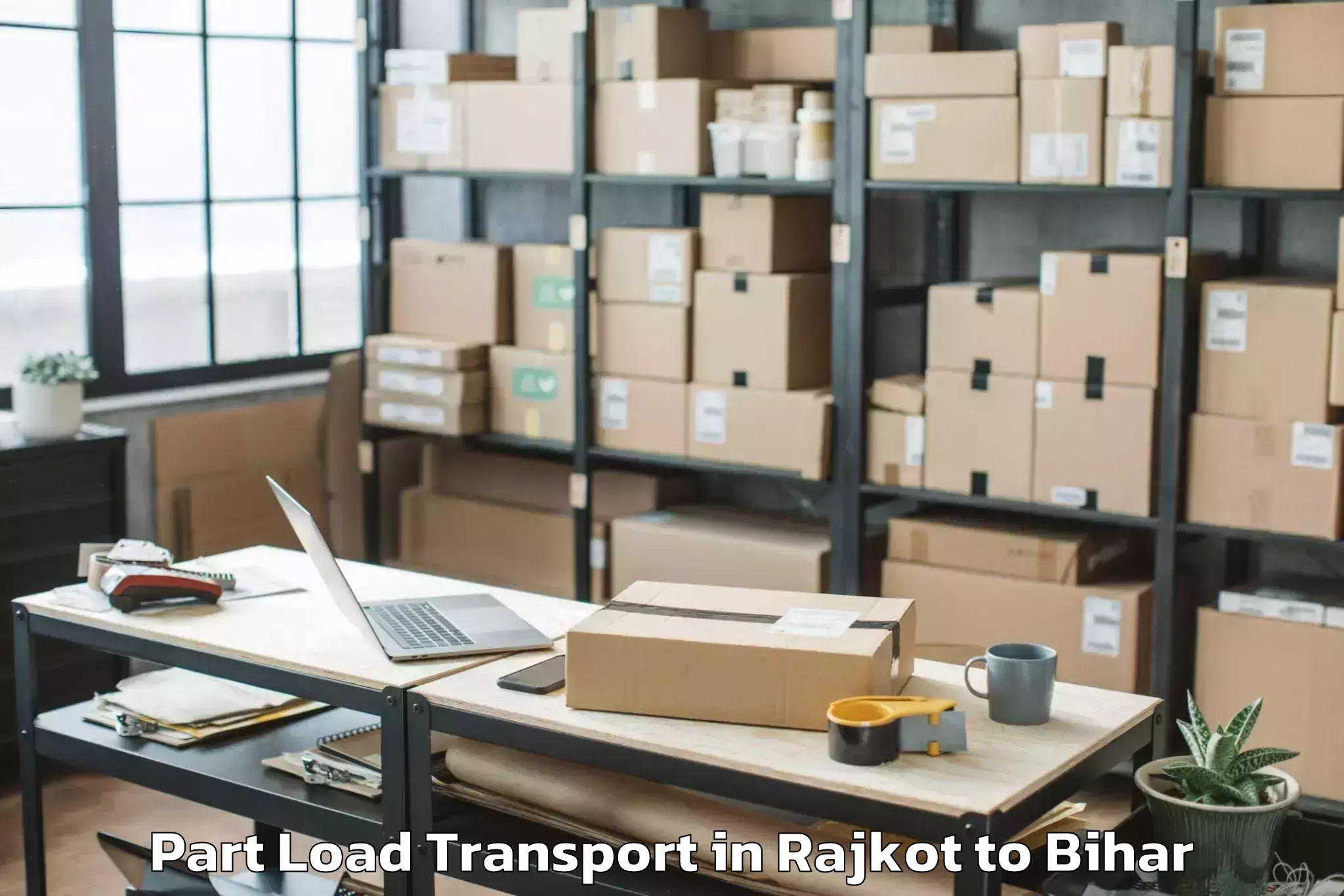 Rajkot to Gaya Airport Gay Part Load Transport